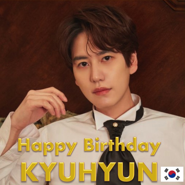 WORLDMUSICAWARD's tweet photo. Happy Birthday to #SuperJunior's handsome and hugely talented #Kyuhyun #규현! 👨‍🎤🎂🍾🎁🎉🎇 ☀️👑 #HappyKyuhyunDay! @GaemGyu @SJofficial 
https://t.co/ZcbvORHvh5 https://t.co/UBg7YeGSvH