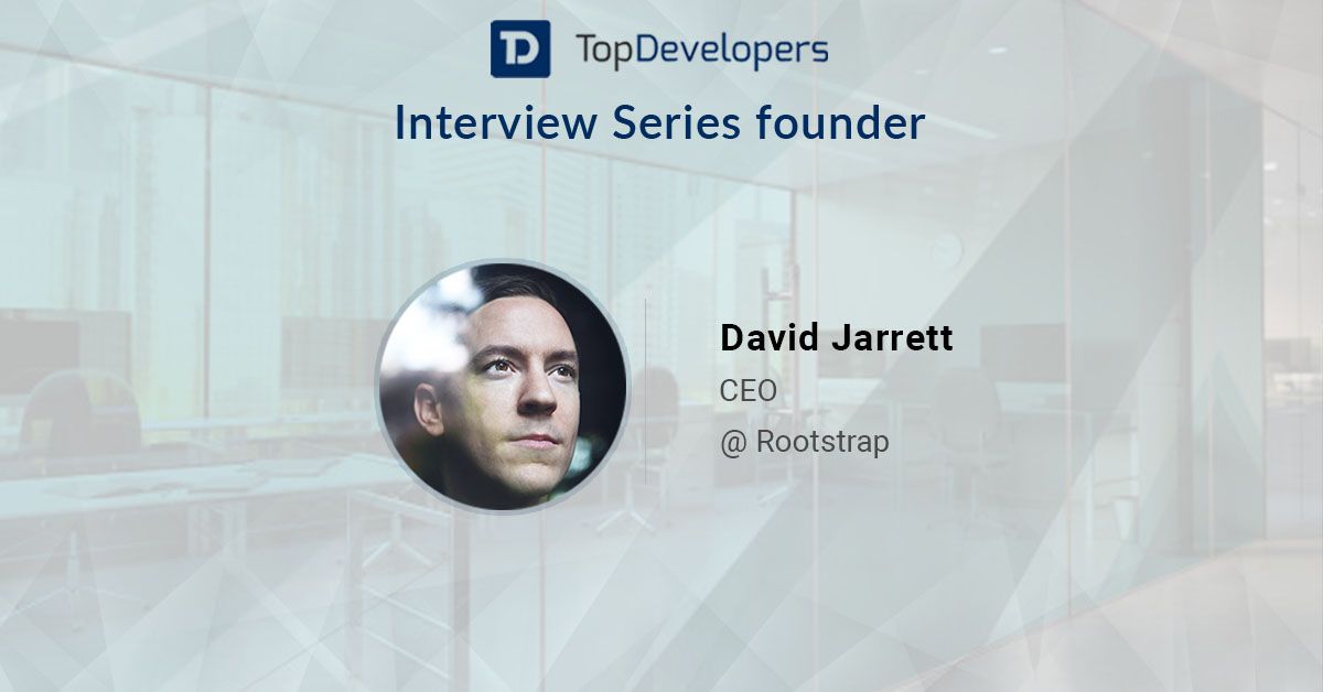 TopDevelopersCo's tweet image. TopDevelopers.co interviewed Mr. David Jarrett, the CEO of @RootstrapInc recently. He spoke on the success story of Rootstrap. 👉 buff.ly/3jaPFiW
#AppDevelopment #eCommerceDevelopers #AppDev #WebDevelopment #TDInterview #SoftwareDevelopment #UIUXDesigners