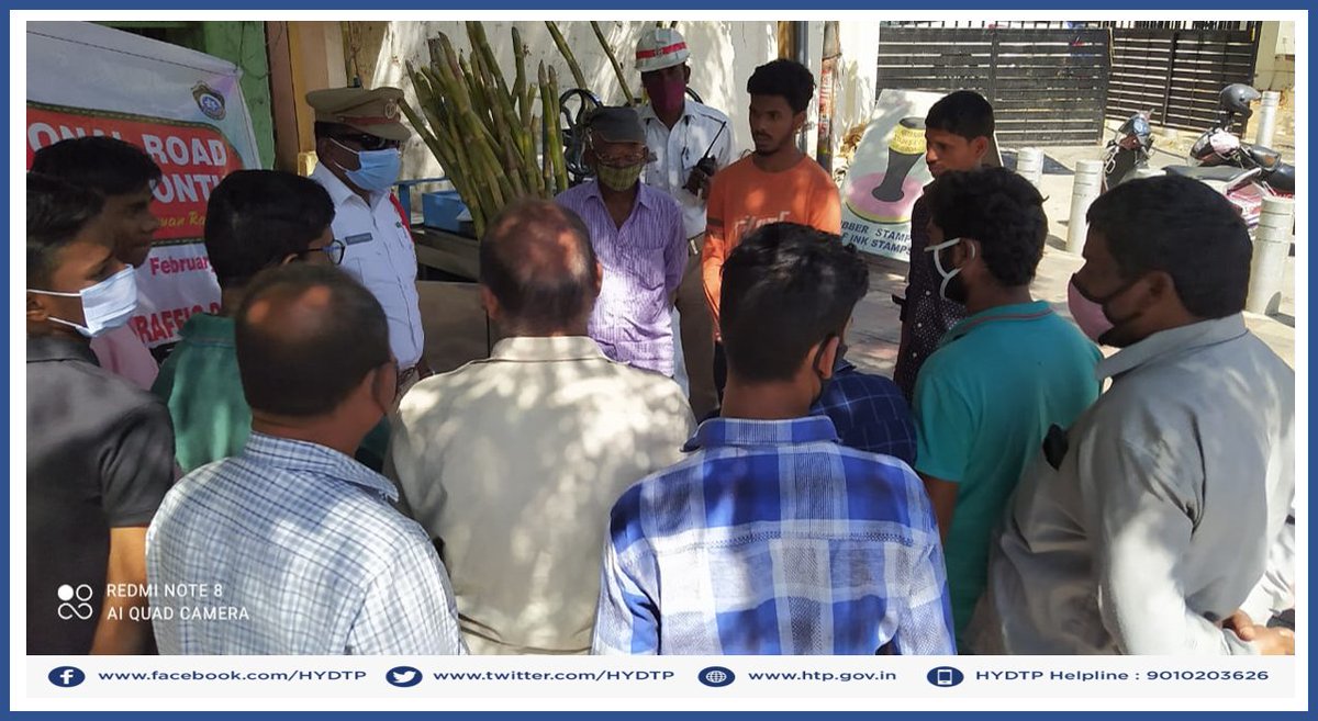 Hyderabad Traffic Police (@hydtp) on Twitter photo HYDTPweBringAwareness
Today Sultan bazar traffic Police conducted RS awareness Program in connection with the observation of #NationalRoadSafetyMonth with pedestrians encouraging people to walk on foot paths. <a href="/AddlCPTrHyd/">Addl CP Traffic</a> HYDTPweBringAwareness
Today Sultan bazar traffic Police conducted RS awareness Program in connection with the observation of #NationalRoadSafetyMonth with pedestrians encouraging people to walk on foot paths. <a href="/AddlCPTrHyd/">Addl CP Traffic</a>