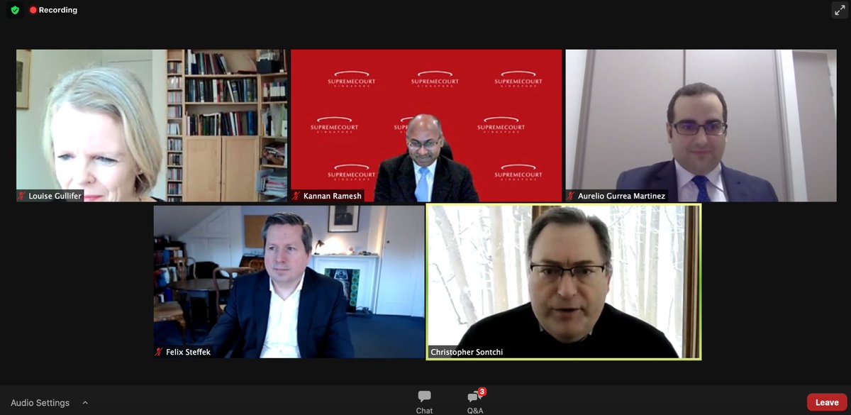 It was an honour to co-organize this event with <a href="/cambridgelaw/">Faculty of Law</a> <a href="/Cambridge3CL/">3CL</a>! Speakers: Justice Kannan Ramesh, Sushil Nair and <a href="/agurreamartinez/">Aurelio Gurrea-Martinez</a>. Chair: Prof. Gullifer. Participants included Chief Judge Christopher Sontchi (Delaware), Dr. Steffek and many other insolvency experts.