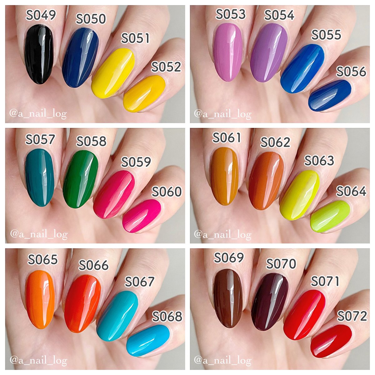 Aika セルフネイル Pa Nail S品番 全72色 自爪カラーチャートまとめ Instagram T Co G95u8qntz6 セルフネイル ネイル マニキュア Paネイル T Co O9x6eiqx2k Twitter