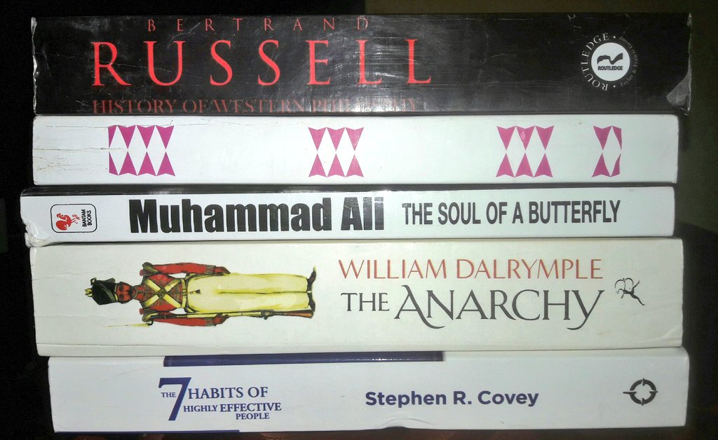 readingum's tweet photo. ⚬89/100 - #HowDemocraciesDie

⚬90/100 - #M_Ali

⚬91/100 - #HistoryOfWesternPhilosphy

⚬92/100 - #7HabitsOfHighlyEffectivePeople

Conti... https://t.co/m1ipn6ATjc
