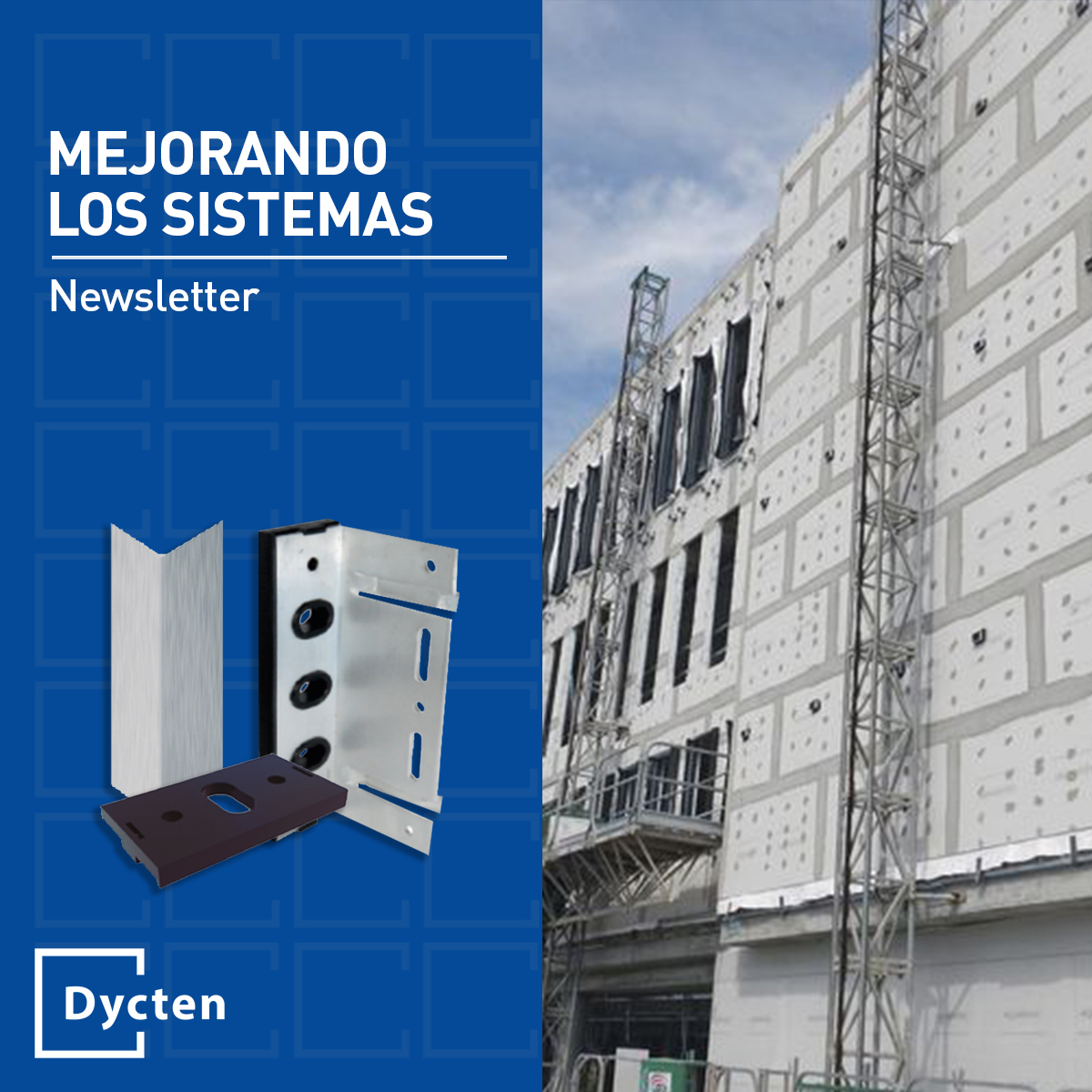 En #Dycten contamos con las nuevas escuadras de aluminio para el sistema de fachada WL de AQUAPANEL® que incorporan mejoras que hacen que el sistema sea más rápido y cómodo de instalar.

¡Consulta nuestra #Newsletter en el siguiente link! ⏬
mailchi.mp/dycten.com/mej…
<a href="/knaufes/">KNAUF Ibérica</a>