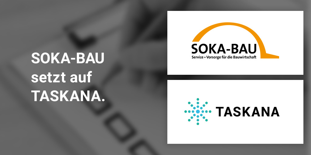 novatecgmbh's tweet photo. Wir freuen uns, dass wir @SOKA_BAU, den zentralen Dienstleister des Baugewerbes für die Urlaubs- & Lohnausgleichskasse sowie der Zusatzversorgungskasse, als einen weiteren #Partner für #TASKANA gewinnen konnten! 🎉 https://t.co/S3ACiP3PWW https://t.co/J9YjyAuISr