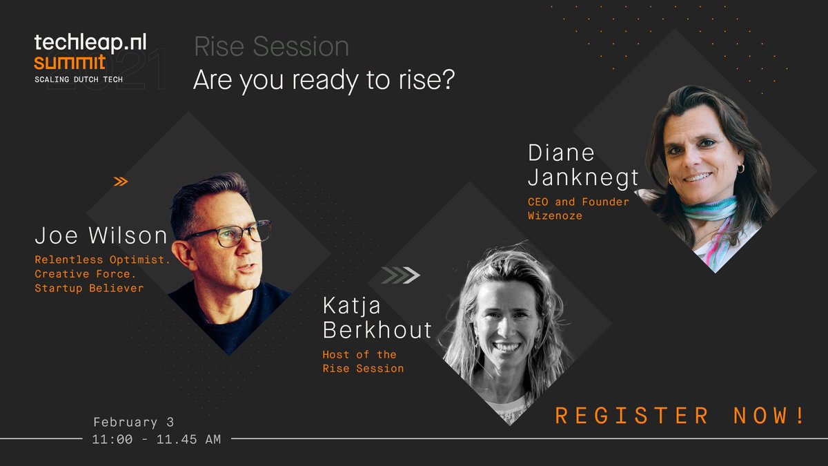 Techleapnl's tweet photo. ๐Are you ready to Rise?๐The talent session will start in 5 minutes from 11:00 - 11:45 AM! Come join us! ๐จ
๐ฅLearn all about the Rise programme and how #TechleapRise can help you scale your company!
๐บ JOIN THE LIVESTREAM HERE: https://t.co/QAMzvkm0mX
#TechleapSummit https://t.co/dv4Kh3lFYW