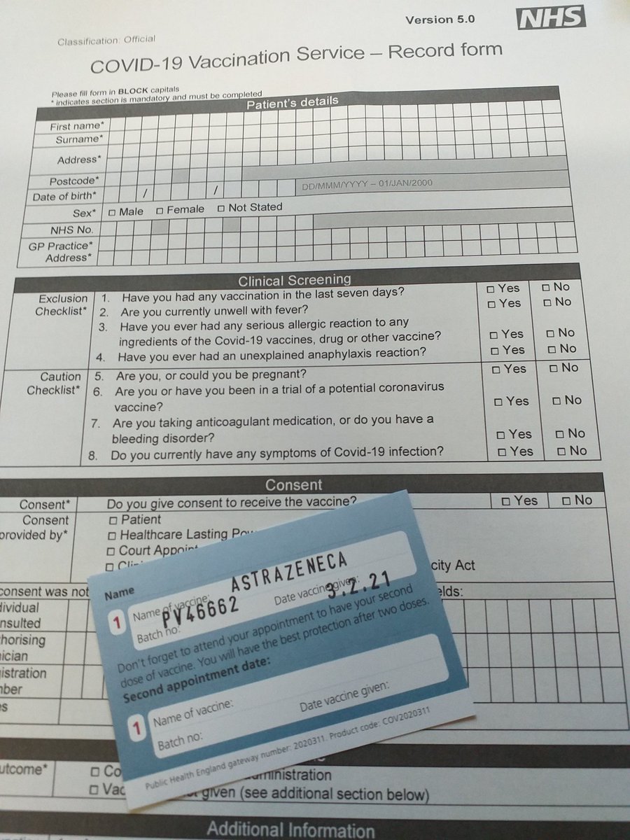 Will we working as part of our primary care network help the NHS break through the 10 million vaccination doses given barrier today? All ready to vaccinate our next group of patients later. Oh and today our patient reference group chair is helping out, best behaviour!