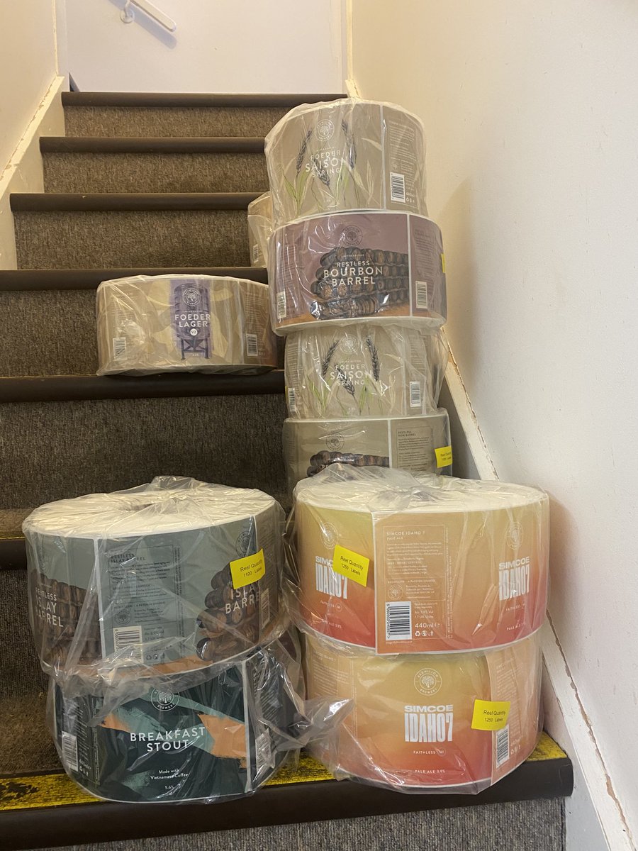 tobymckenzie's tweet photo. Impressive turnaround from ⁦@PeterlynnLabel⁩ we only approved some of these on Monday https://t.co/HKG5trMvz7