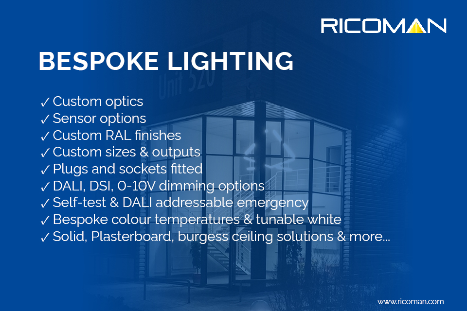 RICOMANLED's tweet image. 🤷‍♂️ Do you need something that is not in our standard product offering?

From custom colour finishes to plugs and sockets fitted and many, many more…Get in touch now!
📞0161 451 5914 
✉️ sales@ricomanled.com

 #bespokelighting #customcolours #bespokesizes #DALI  #emergency