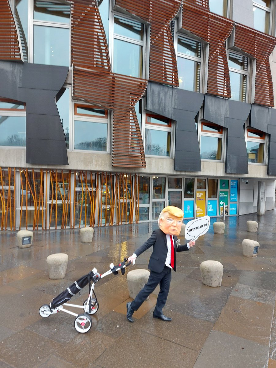 KirstyEHaigh's tweet image. Today @ScotParl votes on if an unexplained wealth order should be brought re dodgy finances of Trumps' golf resorts in Scotland. Our politicians need to stop standing by &amp;amp; ignoring Trump's presence in Scotland. We can't facilitate his fascist behaviour  #scotlandagainsttrump