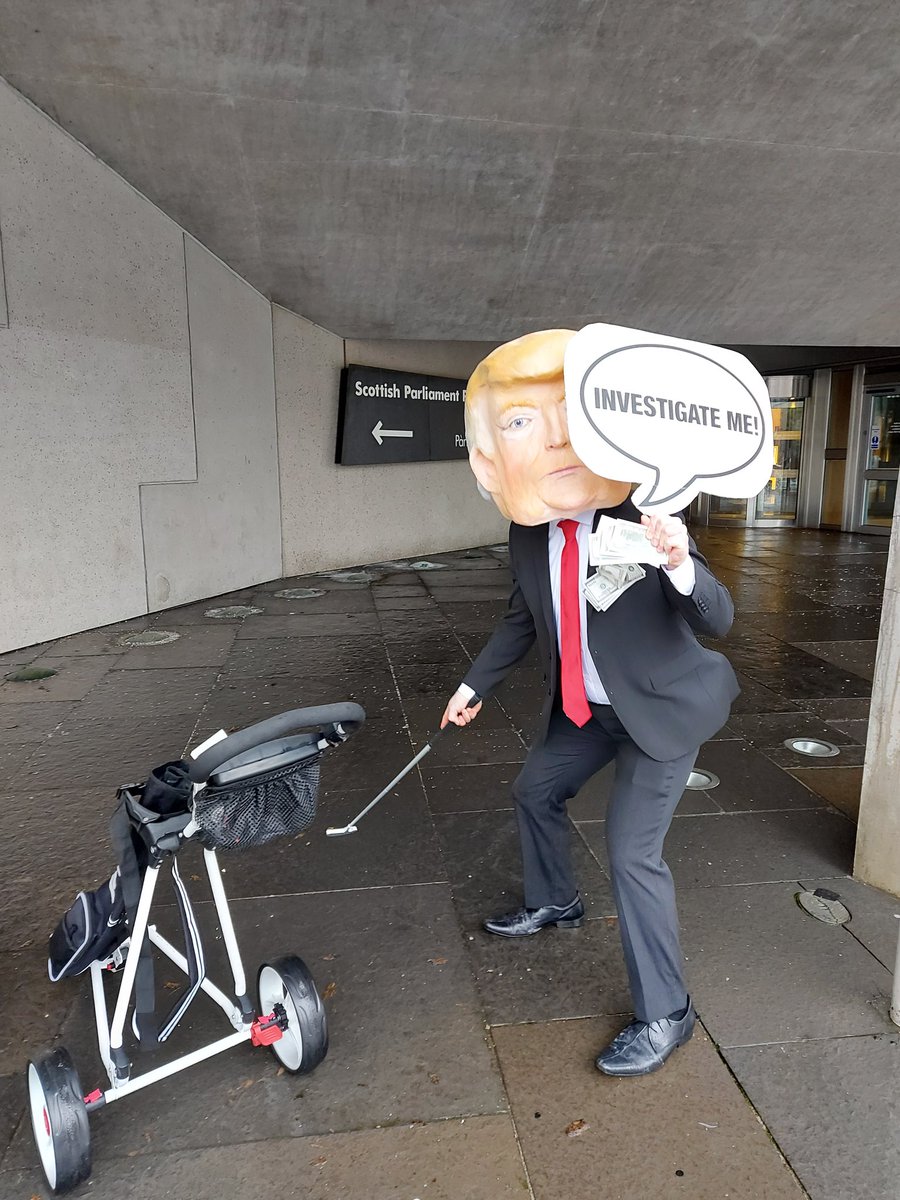 KirstyEHaigh's tweet image. Today @ScotParl votes on if an unexplained wealth order should be brought re dodgy finances of Trumps' golf resorts in Scotland. Our politicians need to stop standing by &amp;amp; ignoring Trump's presence in Scotland. We can't facilitate his fascist behaviour  #scotlandagainsttrump