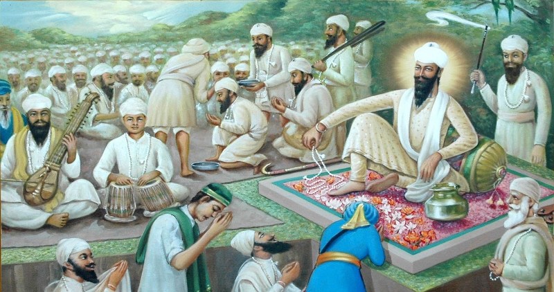 Sikhs, preceding Gandhi's Non-Co-operation movement by 48 years. Baba Ram Singh Namdhari (he is addressed as Satguru Ram Singh by his followers) launched a peaceful crusade in 1869. It was essentially a socio-religious movement which became