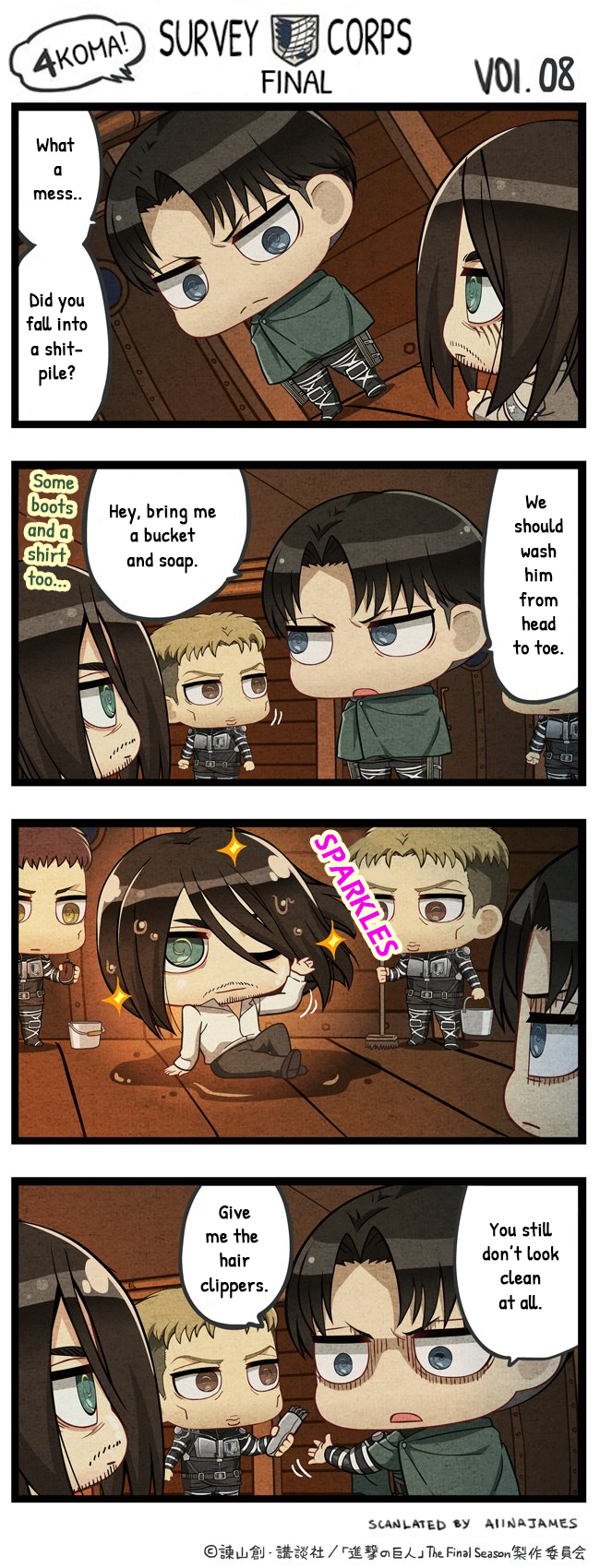 Attack on Titan Wiki - Attack on Titan The Final Season Chimi Chara 4-Koma  Chapter 9 English translations by Alina James (