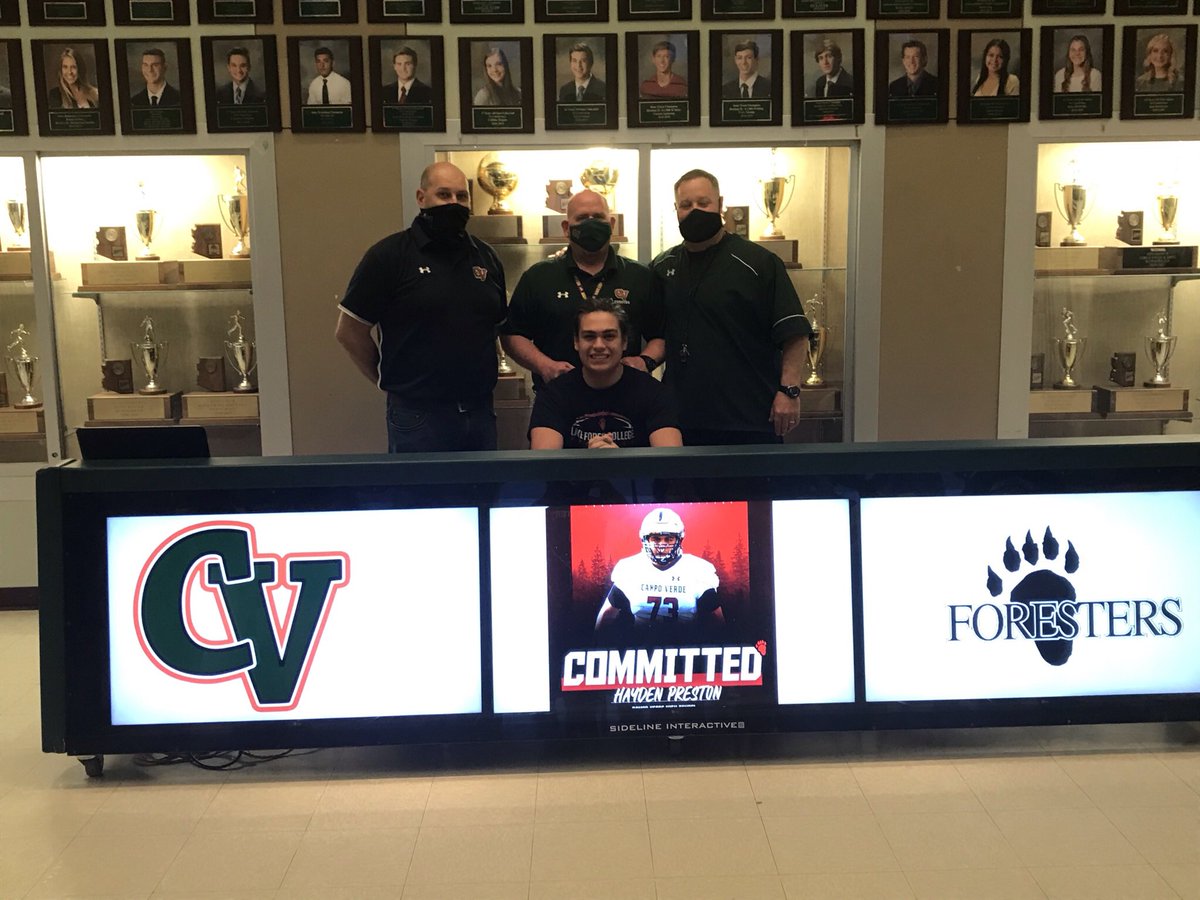 Would like thank my brothers at #CampoVerdeFootball as well as my coaches for 4 great years.  Excited for next chapter! <a href="/LFC_FOOTBALL/">Jim Catanzaro</a> <a href="/coachfreemancv/">CV Football</a> <a href="/CVHSYotes/">CVHS Updates</a> <a href="/CoachPerrone/">Coach Perrone (My Recruits)</a> #ForestFreaks21