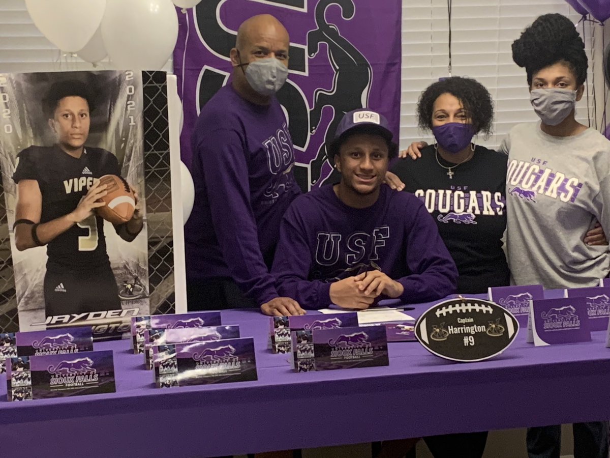 So Proud ⁦<a href="/jay___6/">Jayden Harrington 💥</a>⁩  headed to the great ⁦@USFCooFootball⁩  #myrecruits