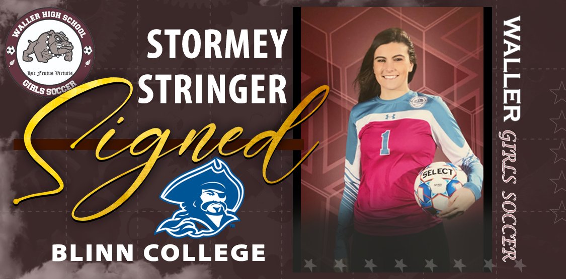 Congrats to Senior <a href="/StormeyStringe1/">Stormey Stringer</a> on signing with <a href="/Blinn_WSOC/">Blinn College Women's Soccer</a> Awesome job so far this year!