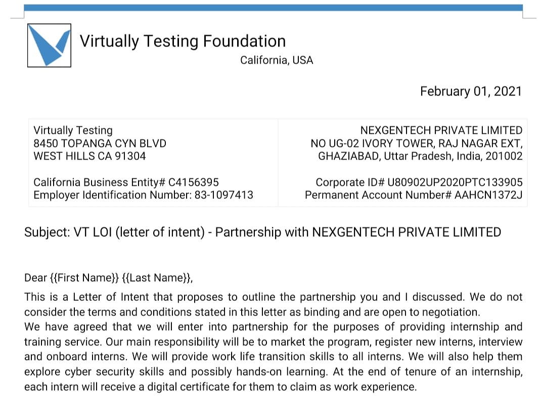 NEXGENTECH4's tweet image. Our first major partnership!! 🤝
#internship #trainingservice #interns #cybersecurity #transitionskill #digitalcertification