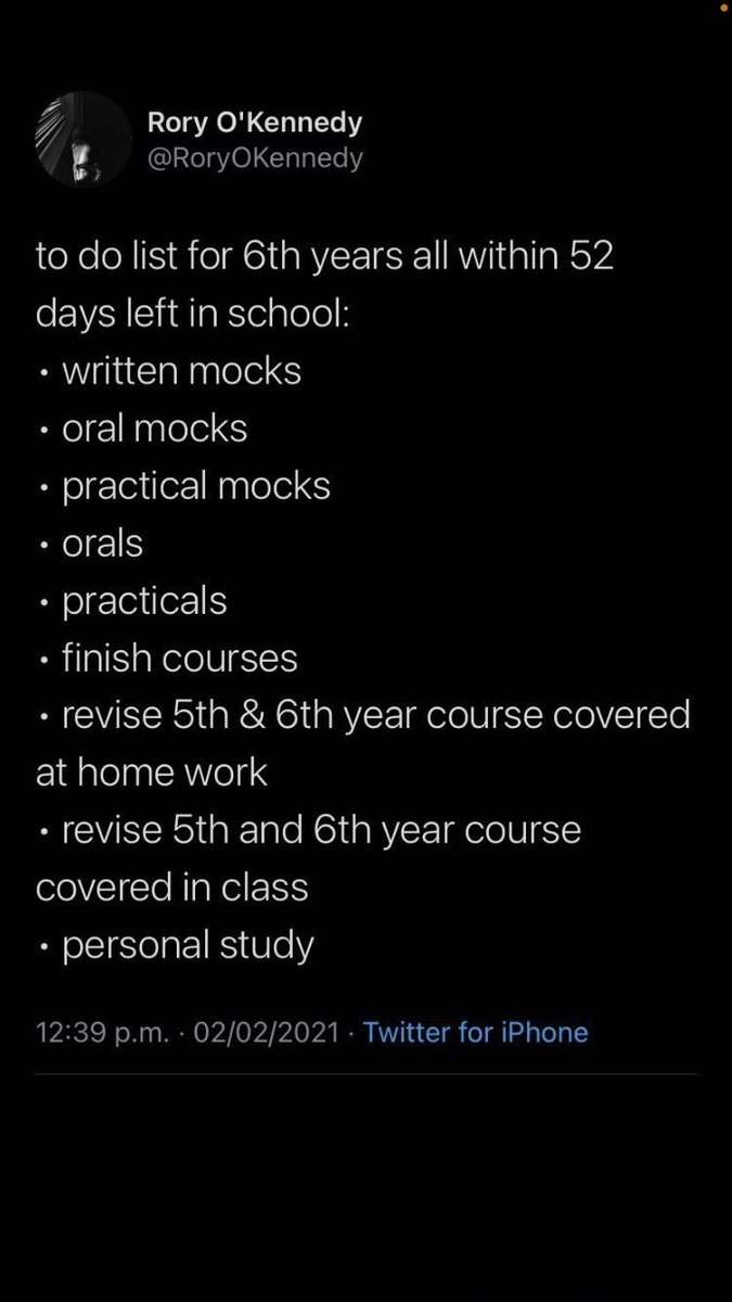 Maherjohn99's tweet image. @RoryOKennedy @mayo_mick @NormaFoleyTD1  
This says it all... trying to make 17/18/19 year olds do the impossible. Time to open our eyes to reality.... #cancelthelc #ourfutureourchoice #predictedgrades