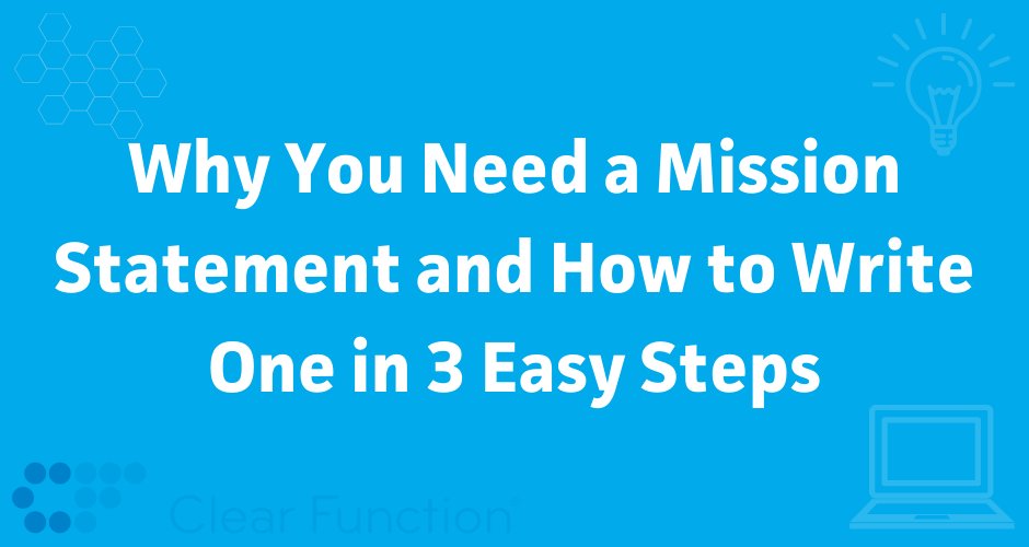 clearfunction's tweet image. A mission statement is a foundational piece of your business. Find out why you need one and how to write one in three easy steps with this guide. #clearfunction #digitalentrepreneur
clearfunction.com/mission-statem…