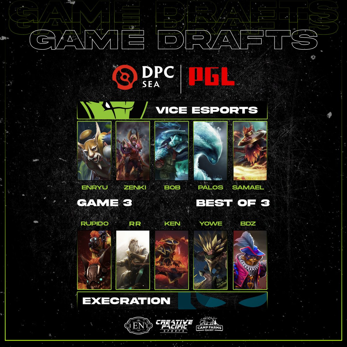 viceesportsph's tweet photo. A niche LC Pos 5 in this final game of the series. Can we finally take our first series win? Find it out at: https://t.co/mdgsCdyFVi 

#RiseNowTamaraw #CreativePacificSports #ViceEsports https://t.co/cndjj6x4ER