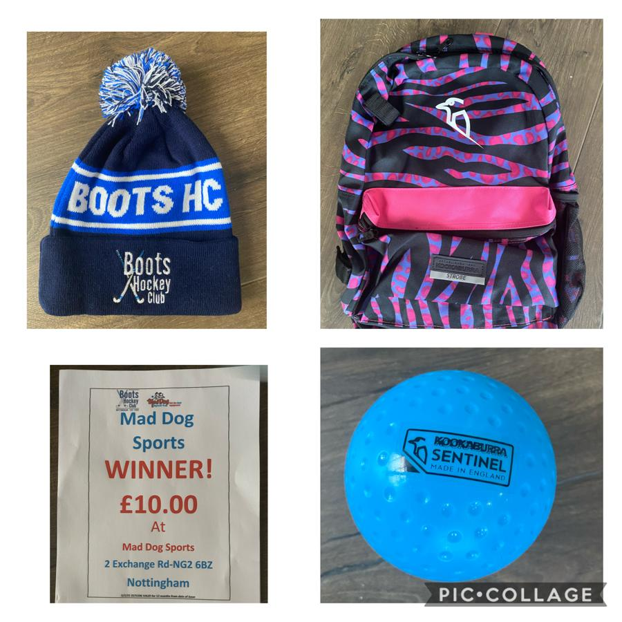 Amazing prizes for <a href="/BootsHockeyClub/">Boots Hockey Club</a> junior challenges - can't wait to see how you all get on! With thanks to <a href="/MadDogSports1/">Mad Dog Sports</a> for the donation of stick bags, balls and 2 vouchers 😊 
#offyourbum