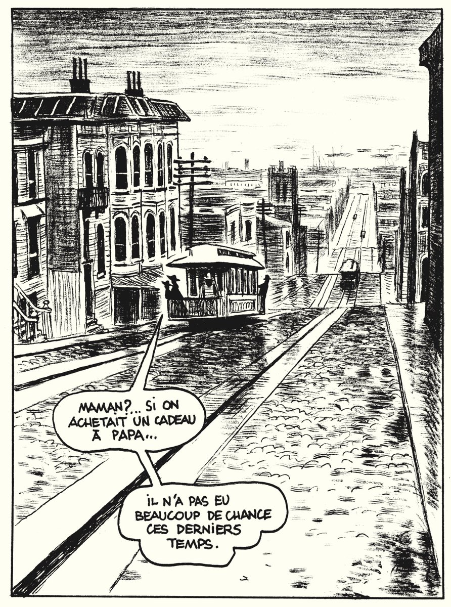 Christophe Blain, "Gus 4", b&amp;w, details 