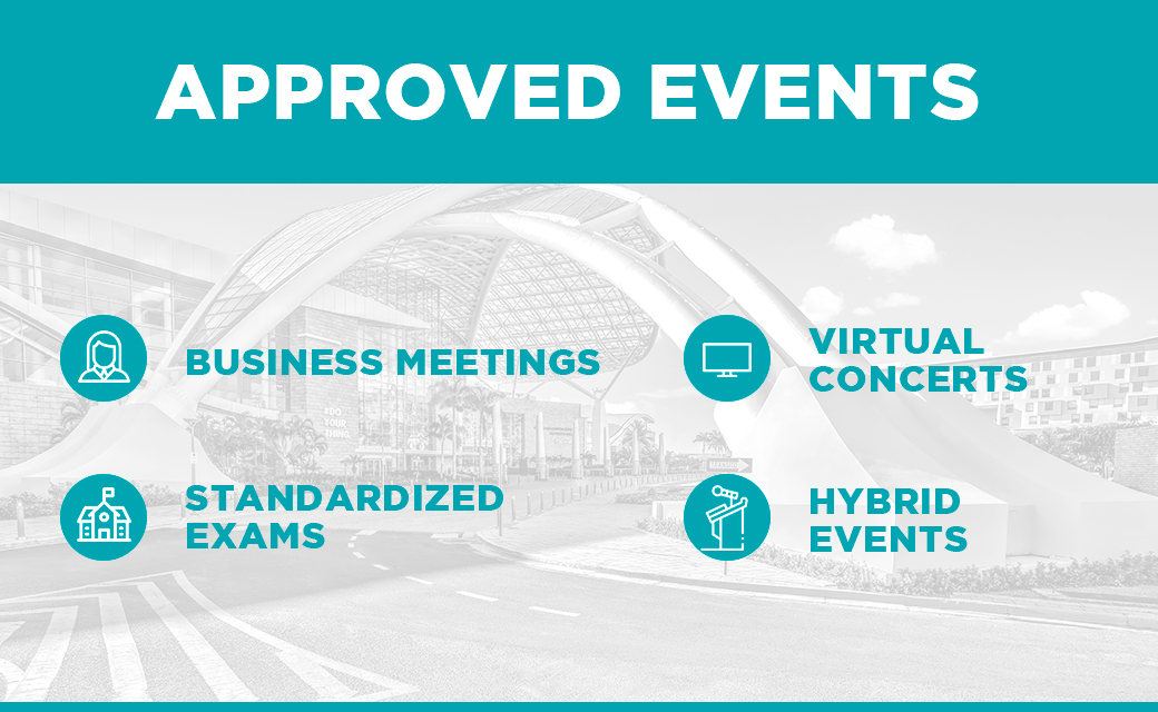 Small events are a safe way to create a more intimate and engaging experiences with your audience. Take a look at the small events approved by our government. 

To learn more, visit prconvention.com/es/contactus/