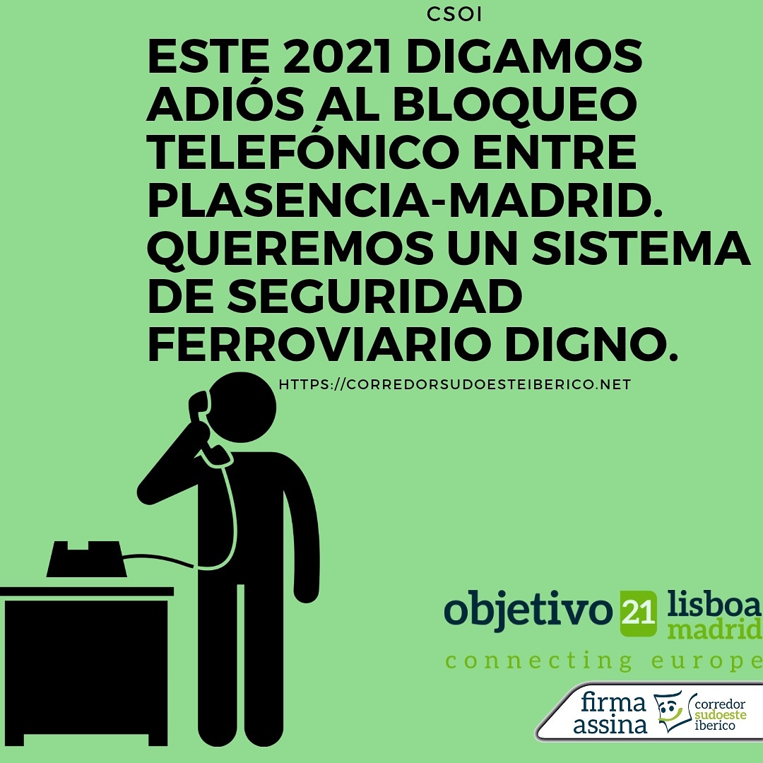 corredorSOI's tweet photo. Ya es hora de tener un sistema de seguridad ferroviario digno, seguro, rápido y eficiente.
Cada apoyo suma. Firma para que el Sudoeste Ibérico tenga lo que tanto se merece. Link en bio 👆
Yo/Eu #CorredorSudoesteIbérico https://t.co/9mMtcGmqBe