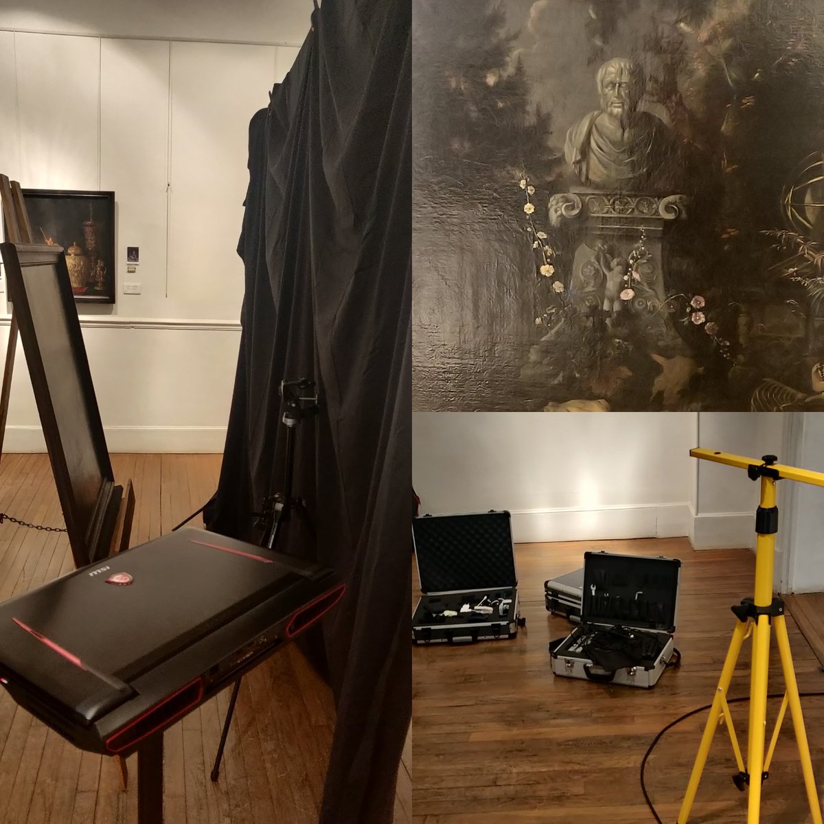 Dernière mision de notre unité mobile au <a href="/MJAboville/">Musée J. d'Aboville</a> aujourd'hui pour finaliser l'analyse en #IR de ce très beau tableau Merci pour l'accueil et la confiance Ravis de savoir que ça ira dans le catalogue de l'exposition 😉👍 #laFere #hautsdeFrance #innovation #patrimoine #imagerie