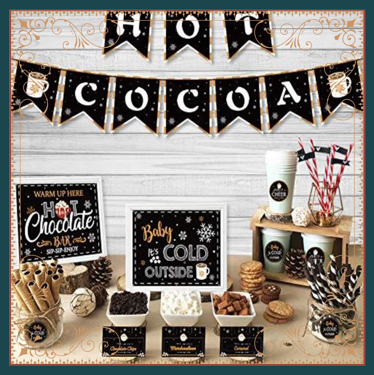 ZapposCulture's tweet image. “For a fun &amp;amp; easy holiday afternoon with the kids, create a hot chocolate bar with all the fun toppings &amp;amp; let the kids get creative. Set out bowls of marshmallows, peppermints, whipped cream, nuts, caramel sauce, &amp;amp; holiday sprinkles!” 

😋😋😋
#ZapposLifeHacks #HotChocolateBar