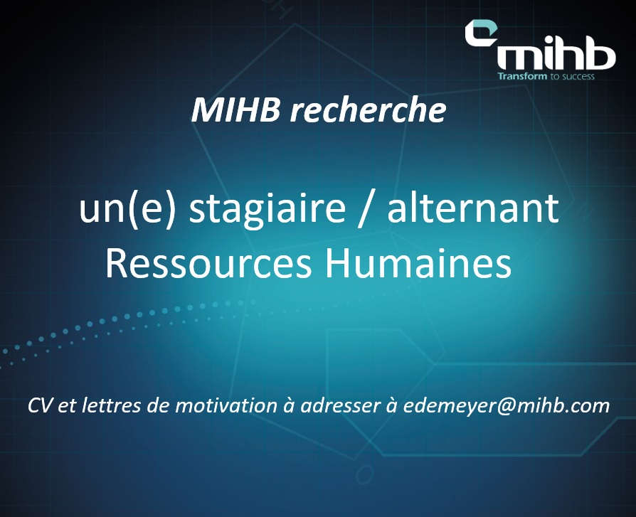 MIHB01's tweet photo. MIHB recherche un(e) stagiaire ou alternant Ressources Humaines pour déployer le plan de formation 2021 !
Merci d’adresser vos CV et lettres de motivation à edemeyer@mihb.com

#MIHB #Ressourceshumaines #RH #Stage #Alternance https://t.co/8FO05EIPqP