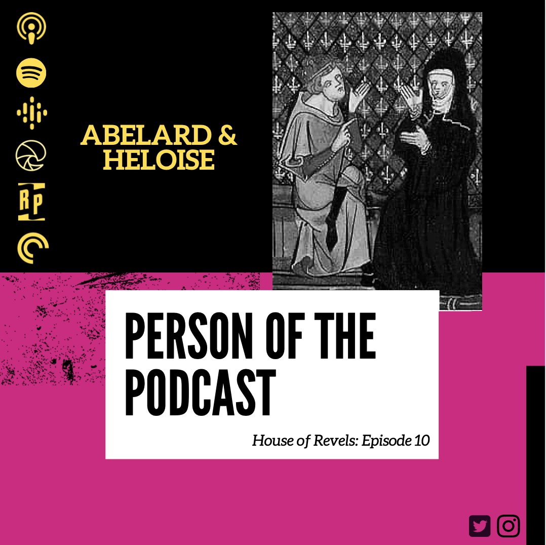Our People (!) of the Podcast this week are Abelard and Heloise! Abelard was a 12th century French philosopher who fell in love with Heloise. The duo had a famously difficult love affair which is recorded in their seven surviving love letters. Learn more in this week's episode!