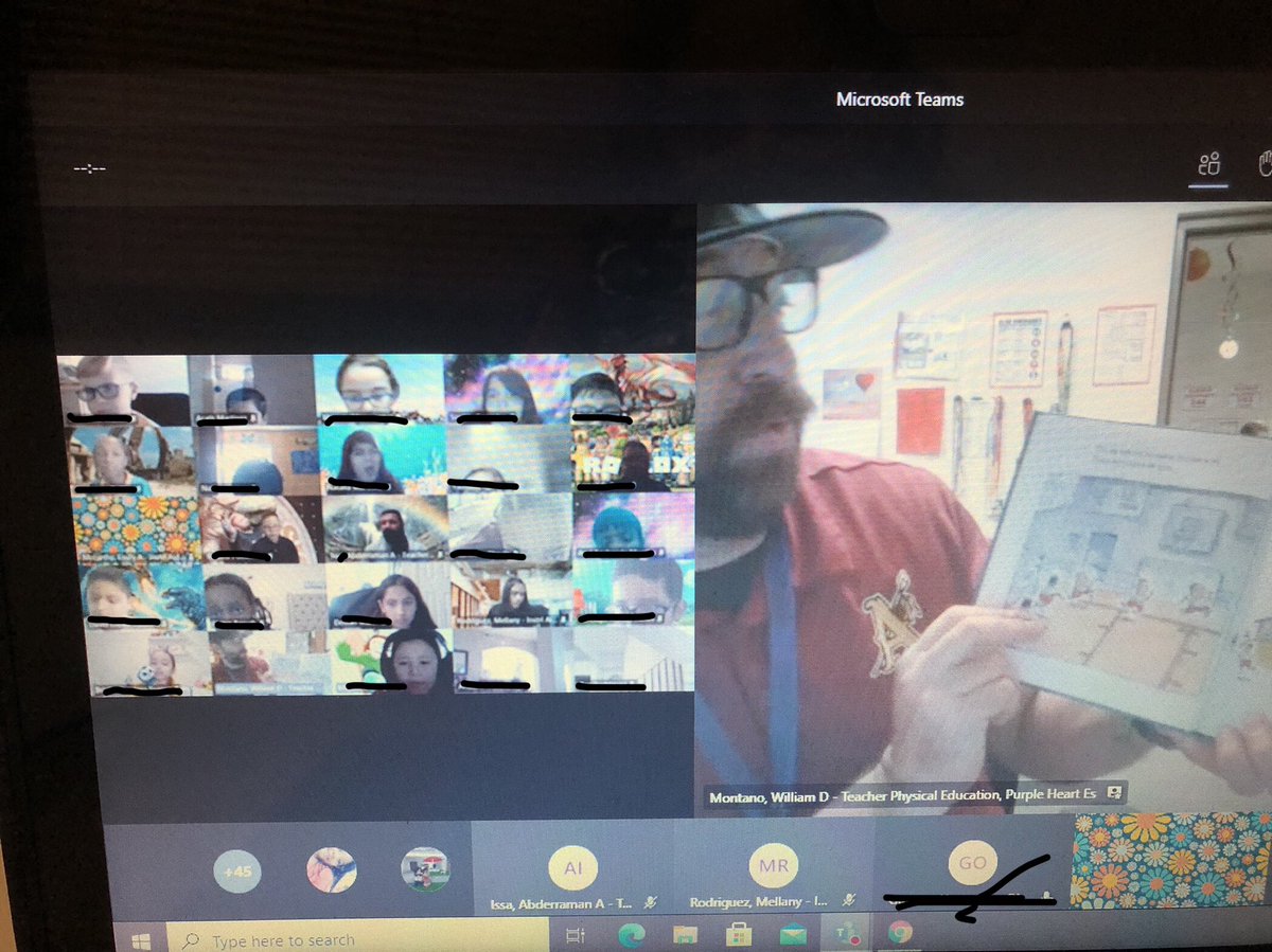 EMcCarthy_CTES's tweet photo. Happy #WorldReadAloudDay from the PE department! Starting off today with The Gym Teacher From The Black Lagoon for our kiddos on campus and learning from home!💜📚 #HeroStrong #PHE https://t.co/DrTUQDGGjD