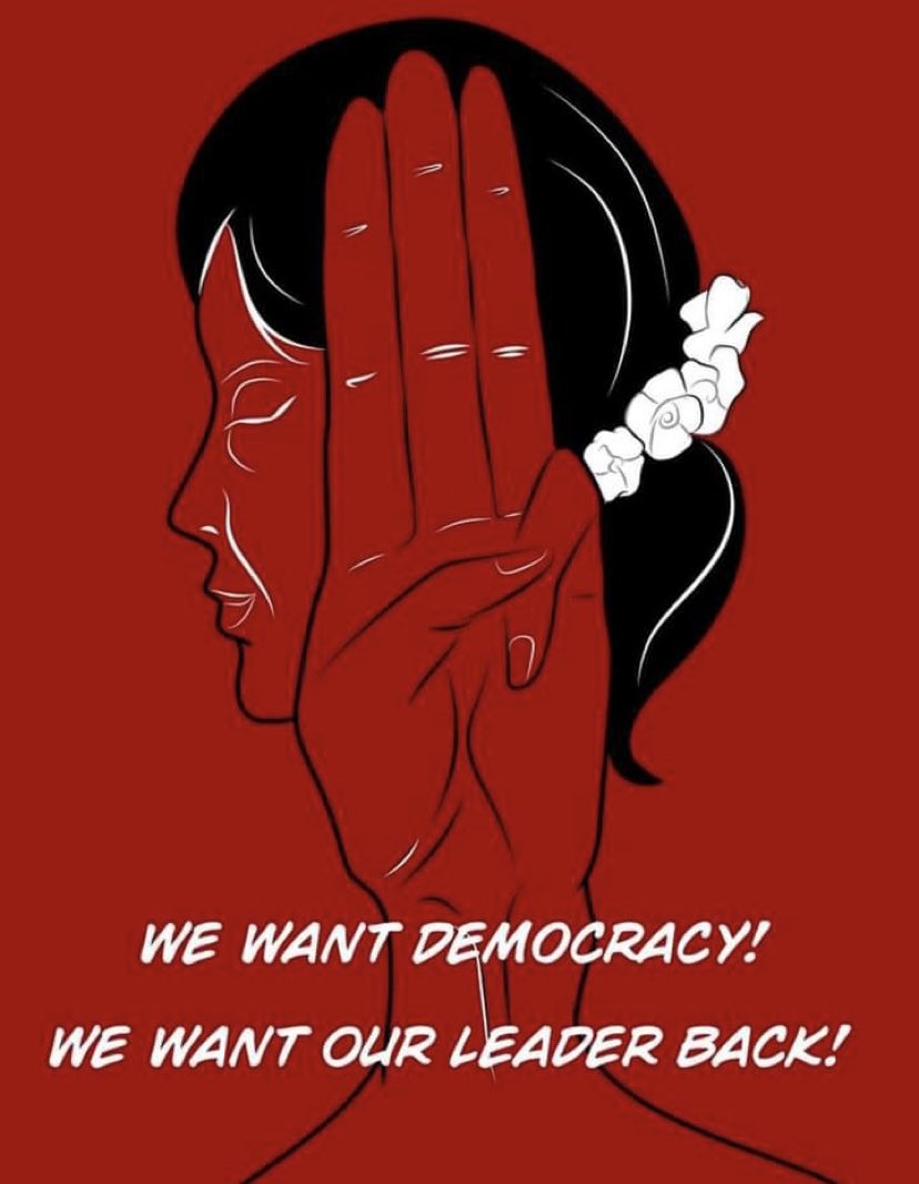 1.Release the detainees, including the President and the State Counselor
2.  Recognize the approved results of the 20th general election
3. To convene each Hluttaw and acknowledge the third session of Parliament
#Save_Myammar
#AungSanSuuKyi_government
#We_need_democracy