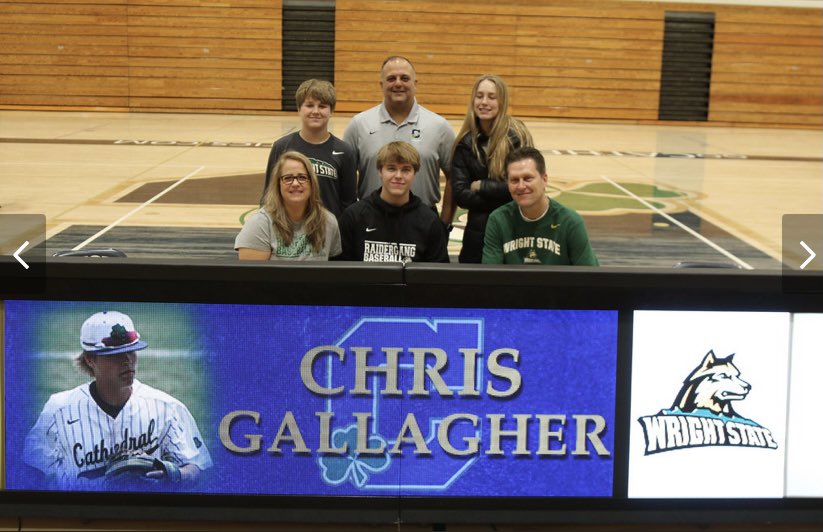 CONGRATULATIONS to <a href="/camdenjordan4/">Cam Jordan</a> (<a href="/LouisvilleBSB/">Louisville Baseball</a>), <a href="/Nolan_Hastings5/">Nolan Hastings</a> (<a href="/Curry_Baseball/">Curry Baseball</a>), <a href="/29wphillips/">Will Phillips</a> (<a href="/WabashBaseball/">Wabash Baseball</a>) , and <a href="/c_gallagher25/">Chris Gallagher</a> (<a href="/WSURaidergang/">Wright State Baseball</a>) who were recognized this morning and will continue academically and athletically at the next level! ☘️⚾️