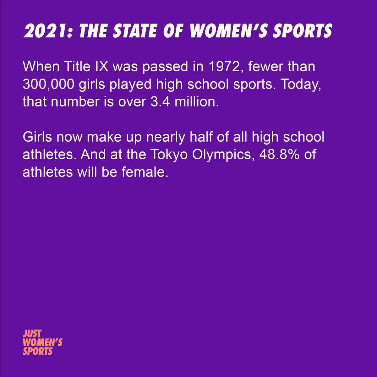 A (brief) State of the Union by JWS  #NationalGirlsAndWomenInSportsDay (A thread)