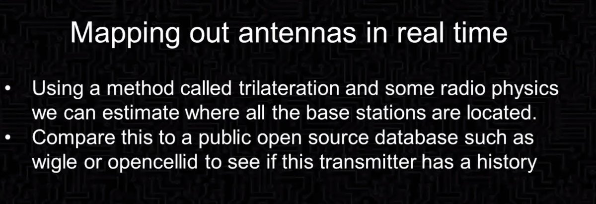 Mapping out where base stations are located in real time, so can track them down to figure out* does it have a history or is it new?* is it missing parameters?* is it moving?* etc
