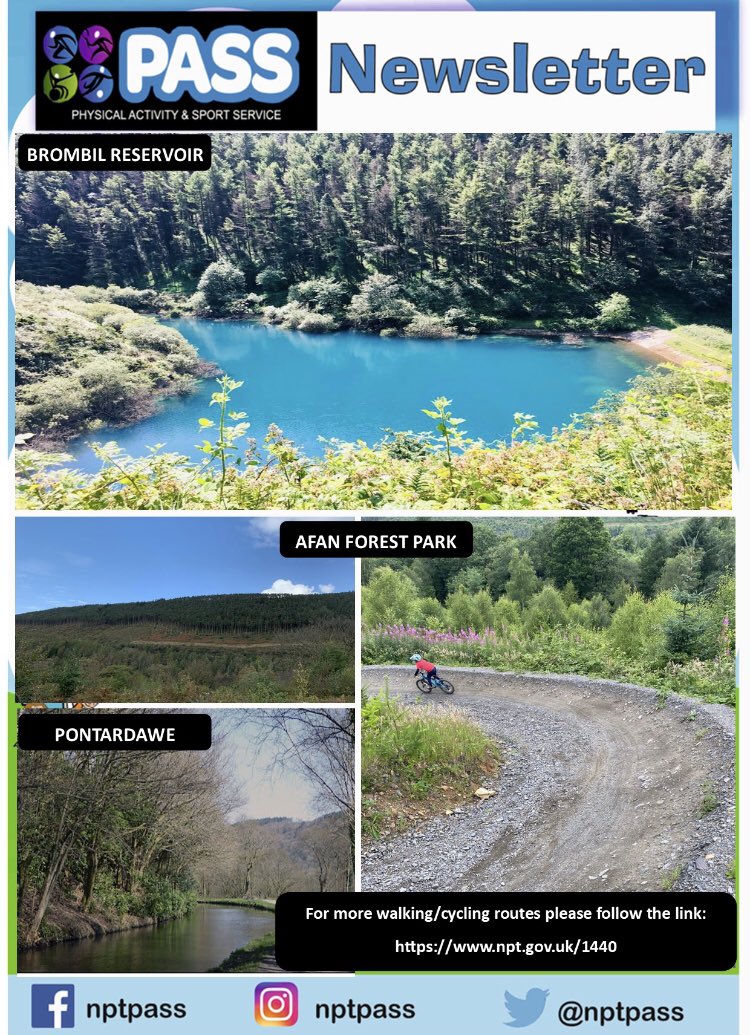 nptpass's tweet image. 🌟PASS NEWSLETTER🌟

Check out our newsletter with some examples of local walks in our area🚴🏿‍♂️🚶🏼‍♀️
We would love to see your #ActiveinNPT snaps so please comment below with photos of you out exercising in your area😃

🚨Please stay within restrictions🚨
@sportwales @NPTCouncil