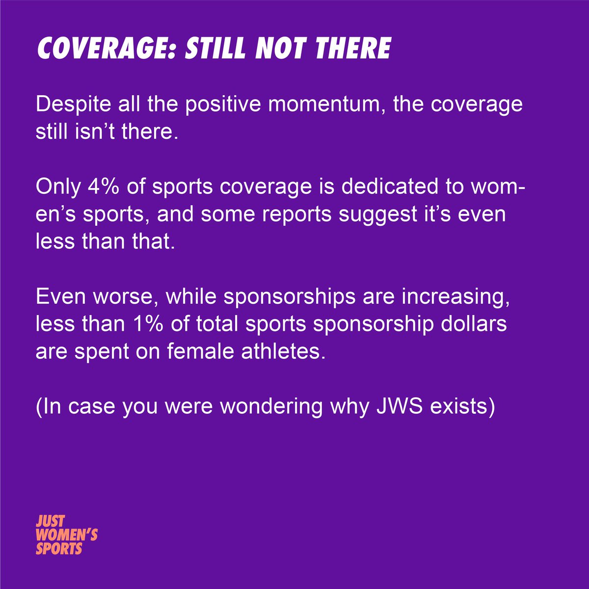 A (brief) State of the Union by JWS  #NationalGirlsAndWomenInSportsDay (A thread)