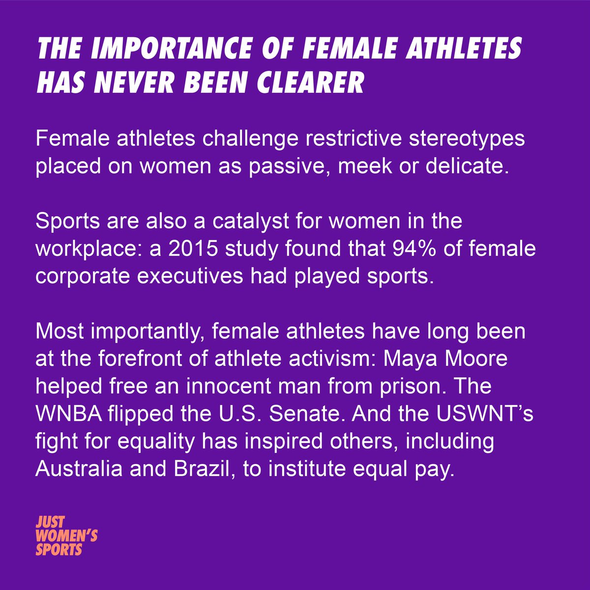 A (brief) State of the Union by JWS  #NationalGirlsAndWomenInSportsDay (A thread)