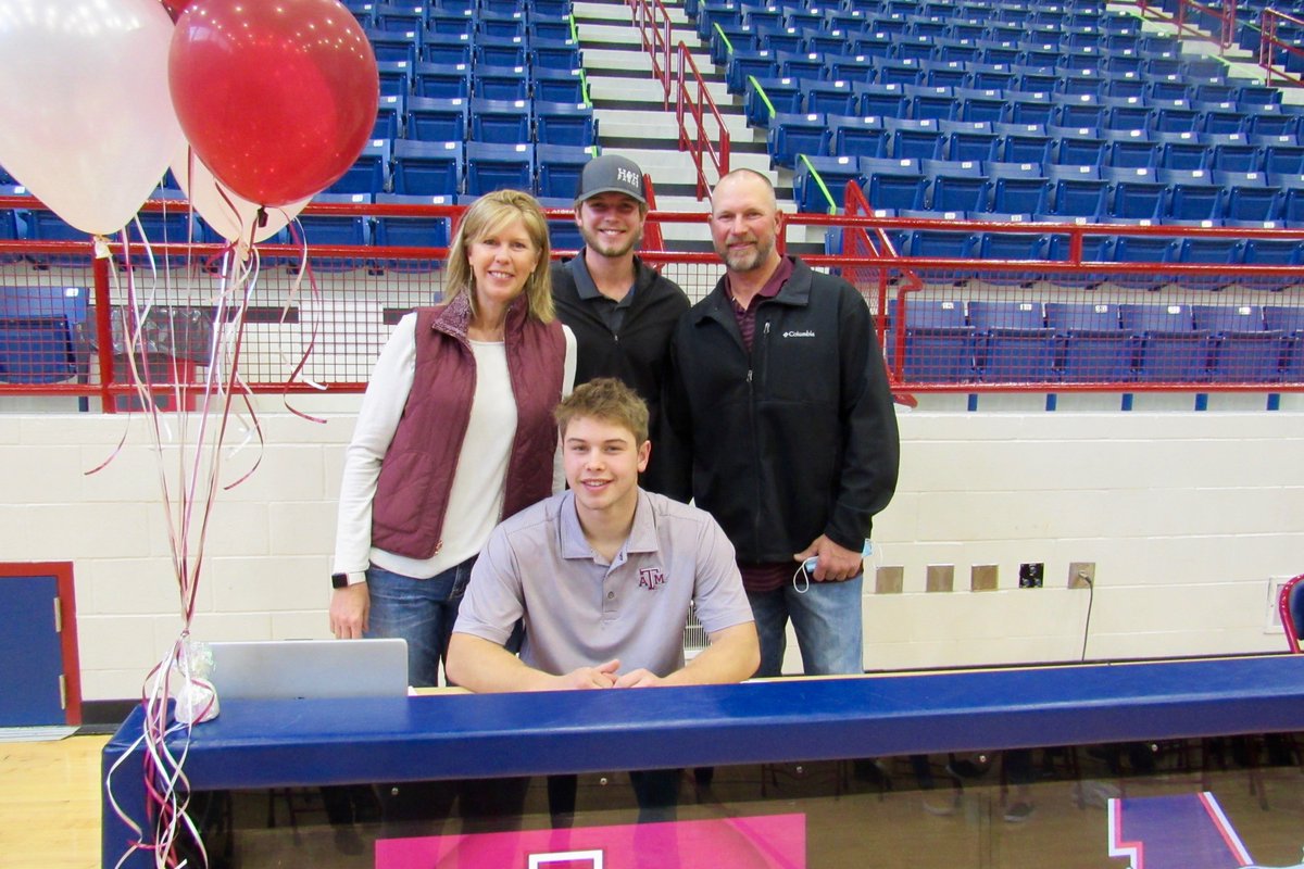 Madisonville's Grace Williamson and Brad Rudis signed letters of intent to continue their volleyball and baseball careers at Temple College and Texas A&amp;M University, respectively, at MHS Wednesday.