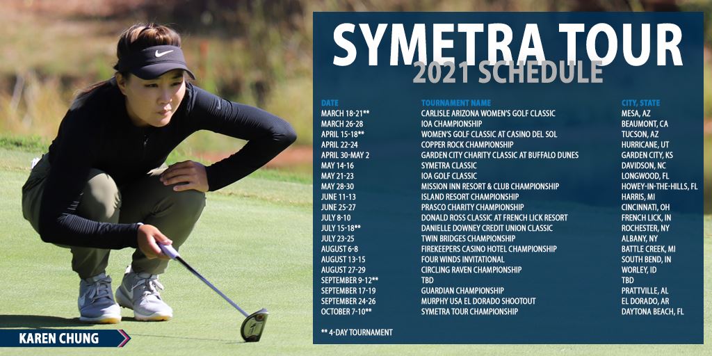 Woo!! The 2021 #Road2LPGA schedule is out and I can't wait! 😊