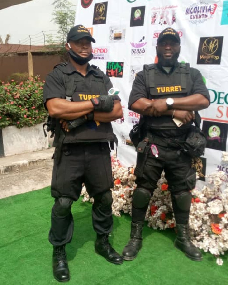 Ensuring your event health and security protocols are adhered.

Secure your events by choosing Turret 

Call/Whatsapp: 08162000010 

#bouncers #bellanaijaweddings #bellanaija #nigerianeventplanner #eventsecurity #eventreceptions #securityservices