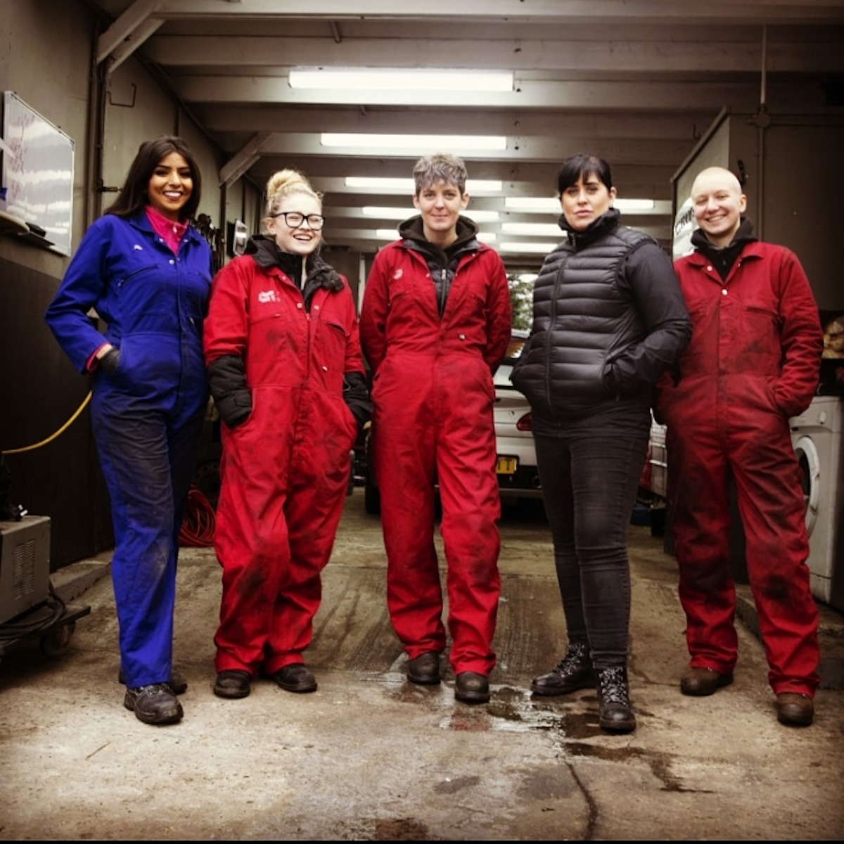 DIVAmagazine's tweet photo. #WATCH: Female Mechanic Sensations Spanners With Manners star in @MINIUK's Diverse new advert! 🔧 @LAutocare - Photo: @_serenabrown  https://t.co/BFf97tcgas https://t.co/wJgXC2CGV2