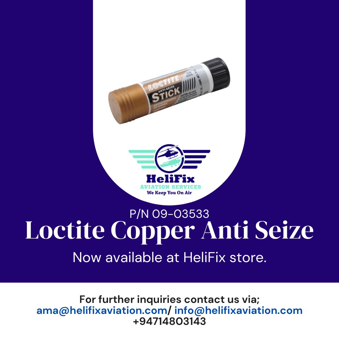 HelifixSL's tweet photo. Get the best in class consumables and spares for your flying bird through HeliFix Aviation Services. 
For inquiries contact 👉 𝐚𝐦𝐚@𝐡𝐞𝐥𝐢𝐟𝐢𝐱𝐚𝐯𝐢𝐚𝐭𝐢𝐨𝐧.𝐜𝐨𝐦 /+𝟗𝟒𝟕𝟏𝟒𝟖𝟎𝟑𝟏𝟒𝟑
🚁🛫WE KEEP YOU ON AIR!🛫🚁
 #aircraftspares #aircraftparts #aircraftconsumables https://t.co/WBZmh8ypW5