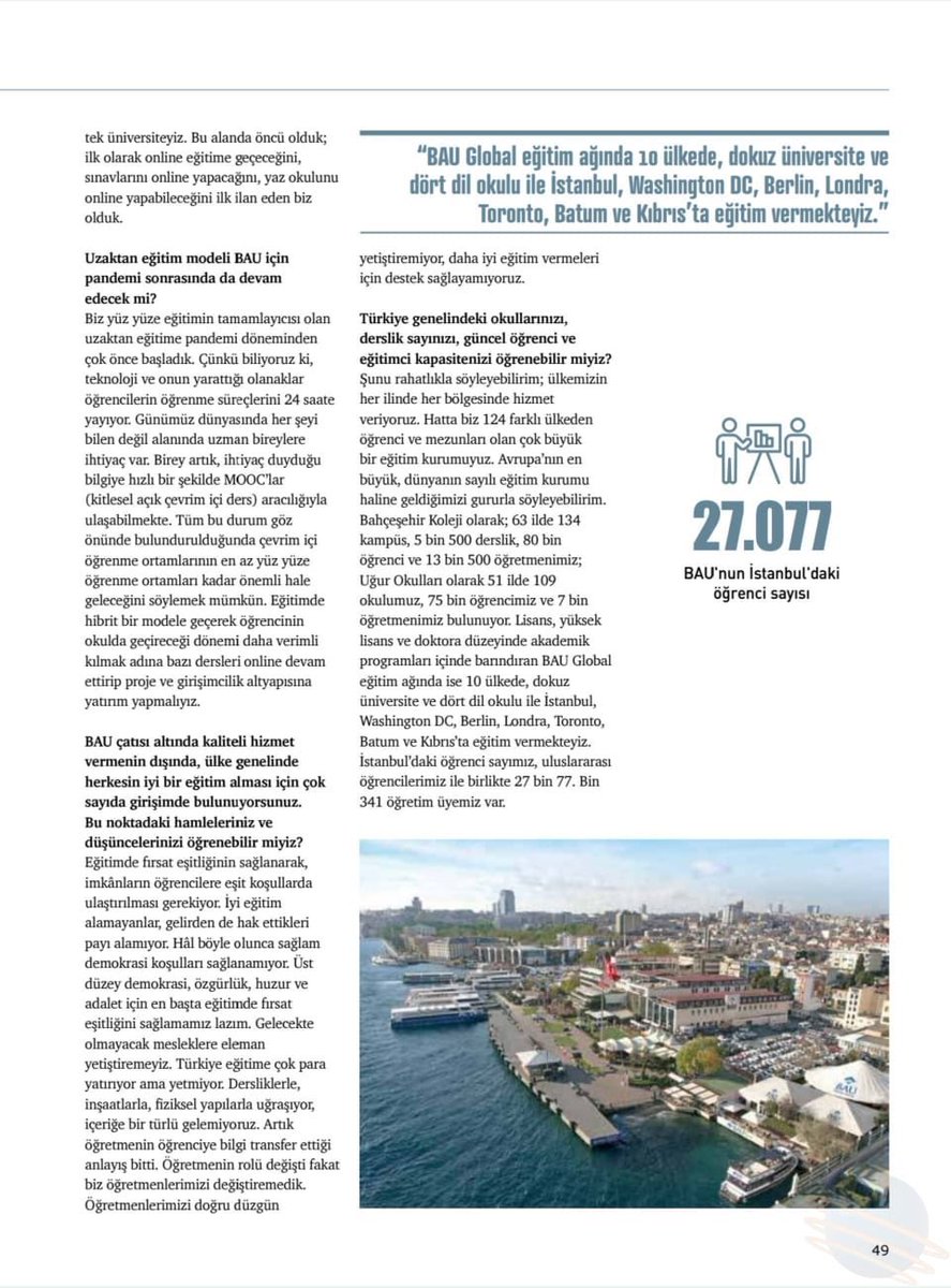 bahcesehir_k12's tweet photo. BAU Global Başkanı Sn. Enver Yücel: 

“Eğitimde fırsat eşitliği demokrasi ve adaleti güçlendirir” #timereport https://t.co/rU3T6r4hFA