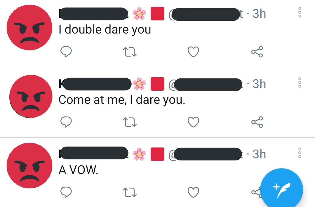 Here's the death threat bits