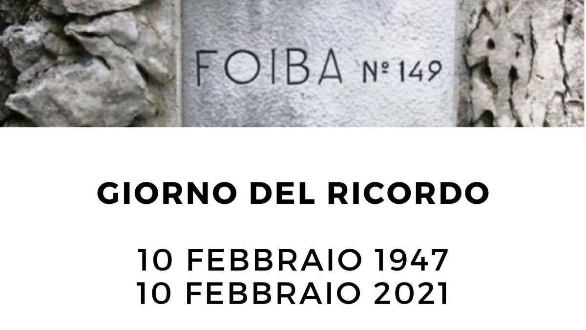 TrezzosullAdda's tweet photo. Mercoledì 10 febbraio 2021 in occasione  del “Giorno del Ricordo” alle ore 10,00 presso il Parco Martiri delle Foibe in Via Rocca, alla sola presenza del Sindaco, di rappresentanti delle Associazioni, del gonfalone e del trombettiere, si terrà la cerimonia di commemorazione. https://t.co/Cl9v14GkYa