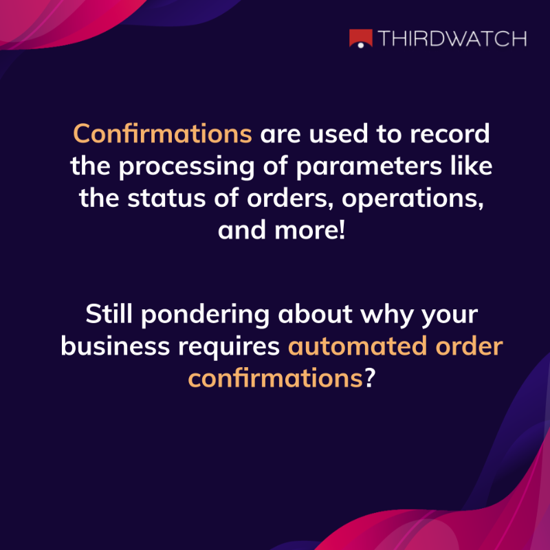 thirdwatch_ai's tweet photo. Our special announcement is FINALLY OUT! 🥁

The all-new Automated Order Confirmations feature is here! 🚨

Read more here: https://t.co/vZz07pByQV