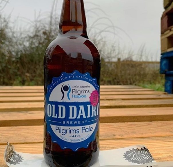 OldDairyBrewery's tweet photo. PILGRIMS PALE - available now!!

https://t.co/N2WScCjiZd

15p from every bottle sold donated to @PilgrimsHospice https://t.co/FPtfofLVUb