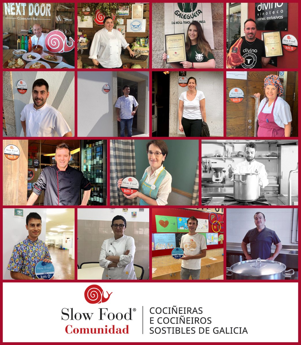 🧐 Descubre quenes son os integrantes da Comunidade #SlowFood "Cociñeiras e Cociñeiros Sostibles de #Galicia" .  Está composta polos responsables de #cociña dos Restaurantes e Comedores Escolares distinguidos como #Km0 na nosa Comunidade.

Link 🔽: km0galiciaslowfood.com/2021/01/comuni…